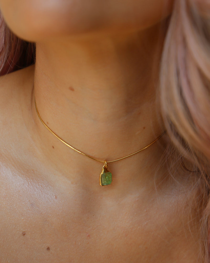 Raw Peridot Necklace (6 of 11)