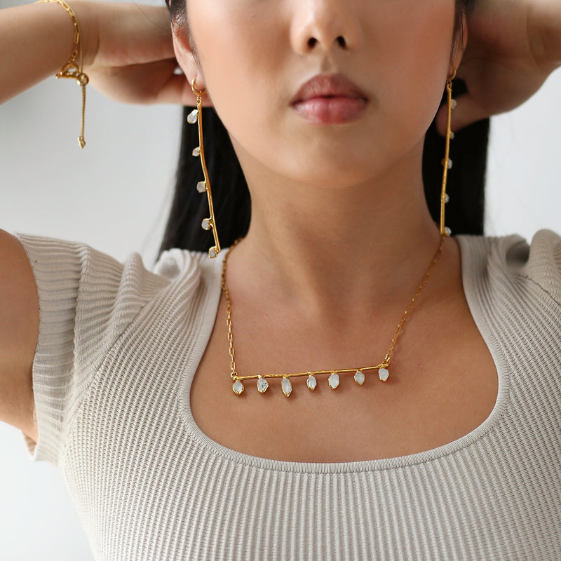 Raw Herkimer Diamond Earrings (4 of 10)