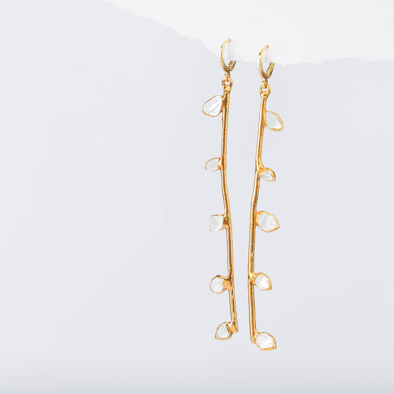 Raw Herkimer Diamond Earrings (6 of 10)