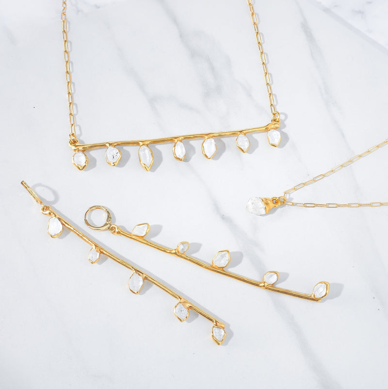 Raw Herkimer Diamond Earrings (7 of 10)