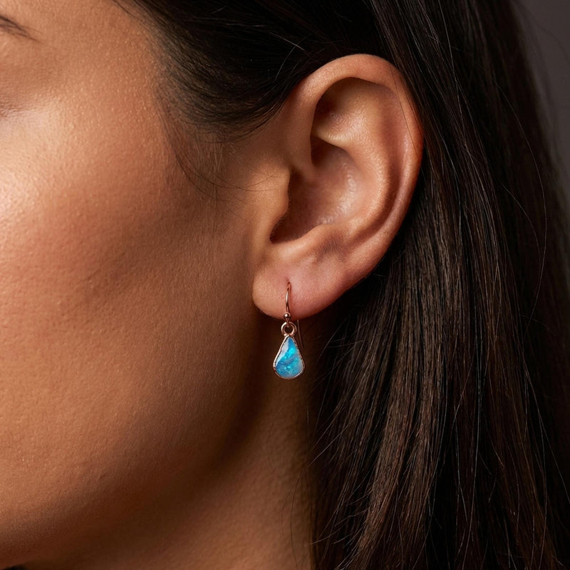 Raw Fire Opal Earrings (12 of 13)