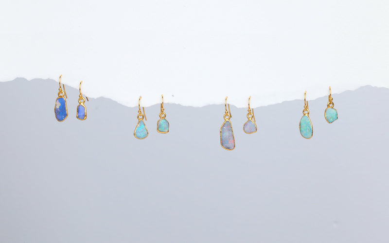 Raw Fire Opal Earrings (5 of 13)