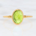 Raw Peridot Ring