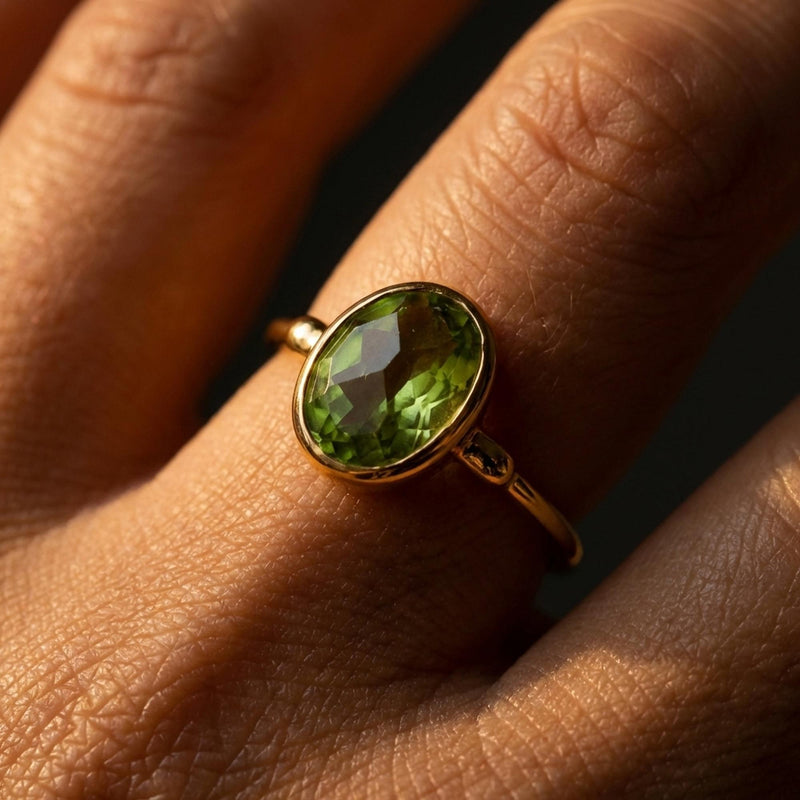 Raw Peridot Ring (11 of 14)