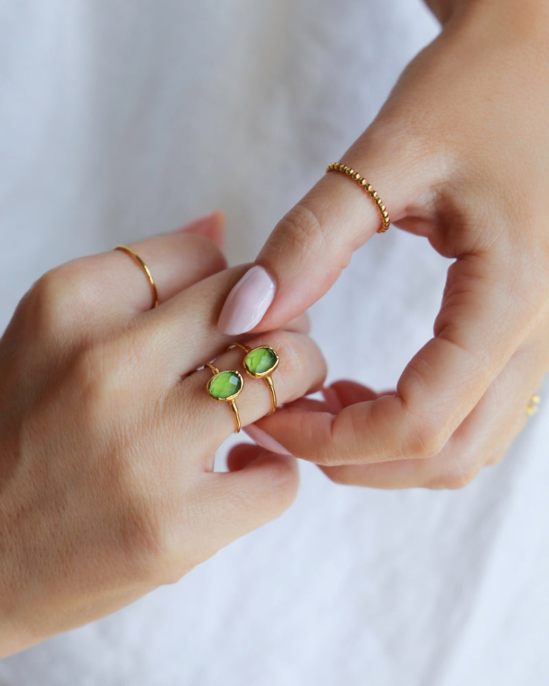 Raw Peridot Ring (3 of 14)