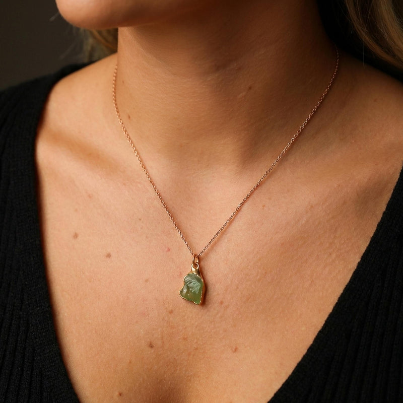 Raw Peridot Necklace (12 of 13)