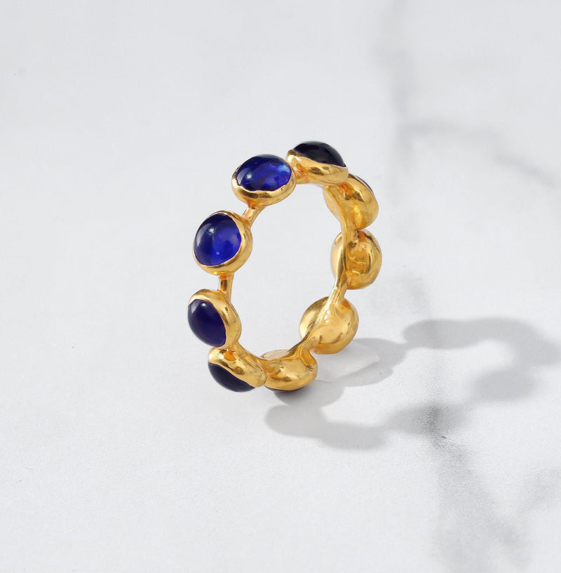 Additional photo of the Eternity Cabochon Sapphire Ring
