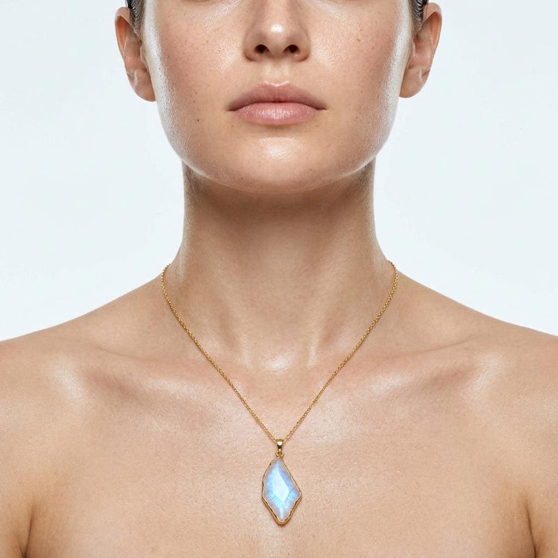 Raw Moonstone Necklace (4 of 14)