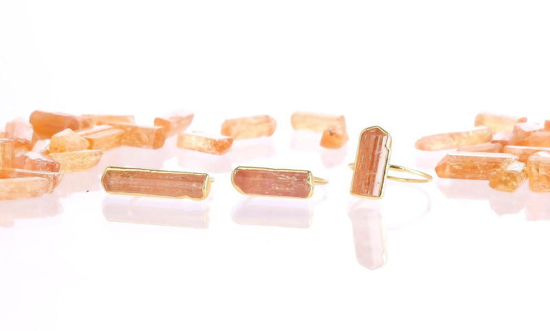 Raw Imperial Topaz Ring on a white background (6 of 10)