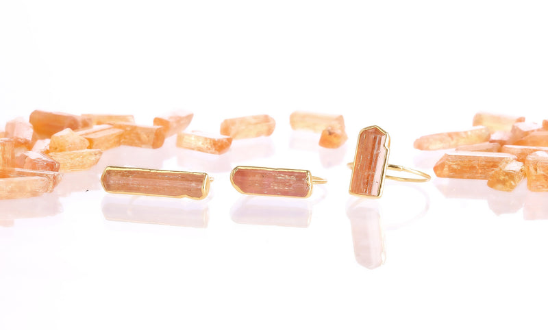 Raw Imperial Topaz Ring on a white background (7 of 10)