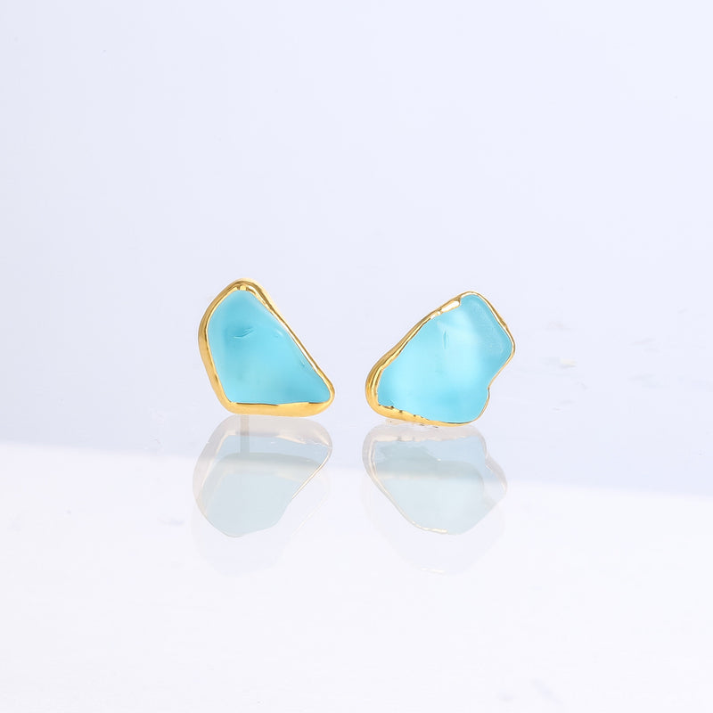 Raw Topaz Earrings on a white background (10 of 13)