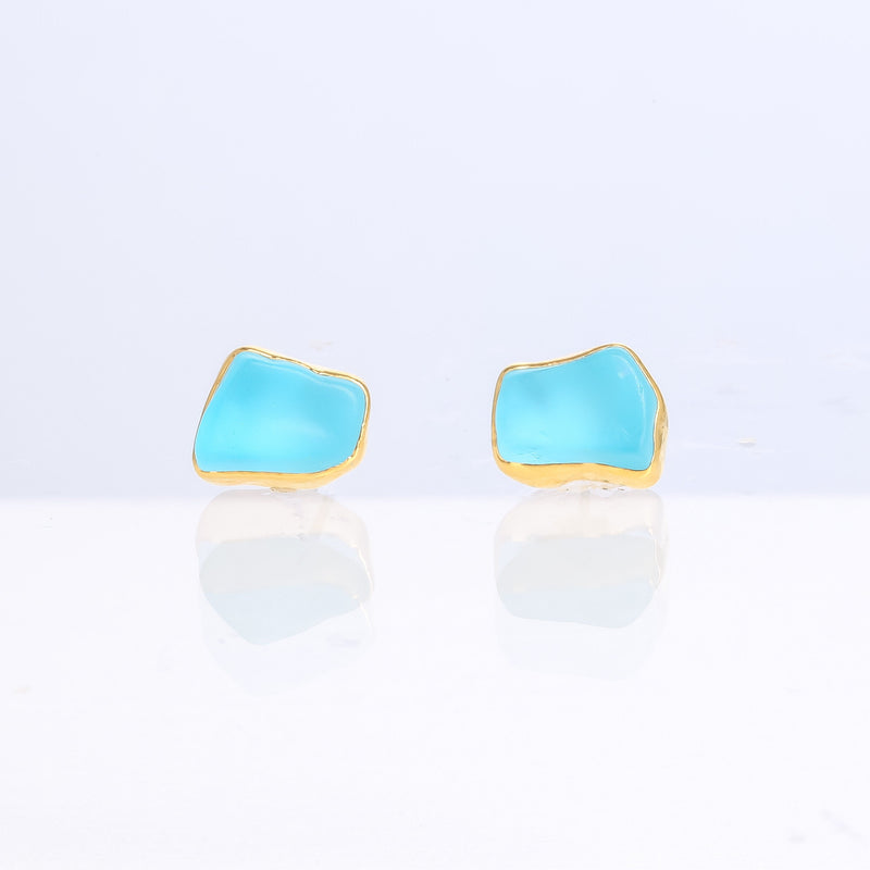 Raw Topaz Earrings on a white background (9 of 13)