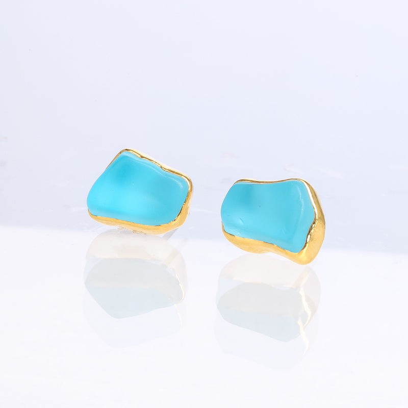 Raw Topaz Earrings on a white background (12 of 15)