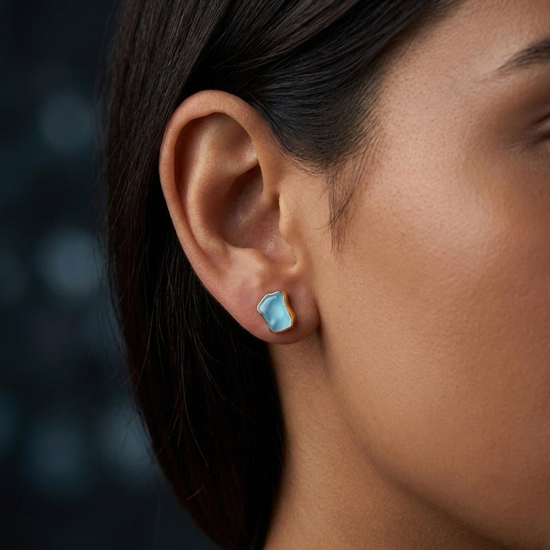 Raw Topaz Earrings (3 of 15)
