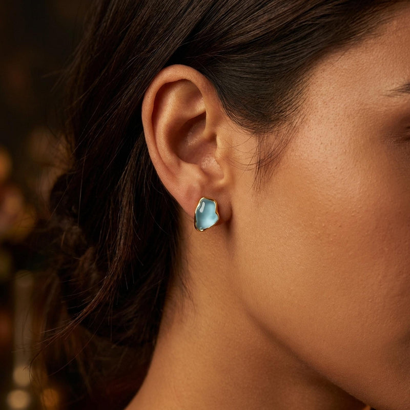 Raw Topaz Earrings (5 of 15)