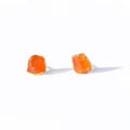 Raw Carnelian Stud Earrings