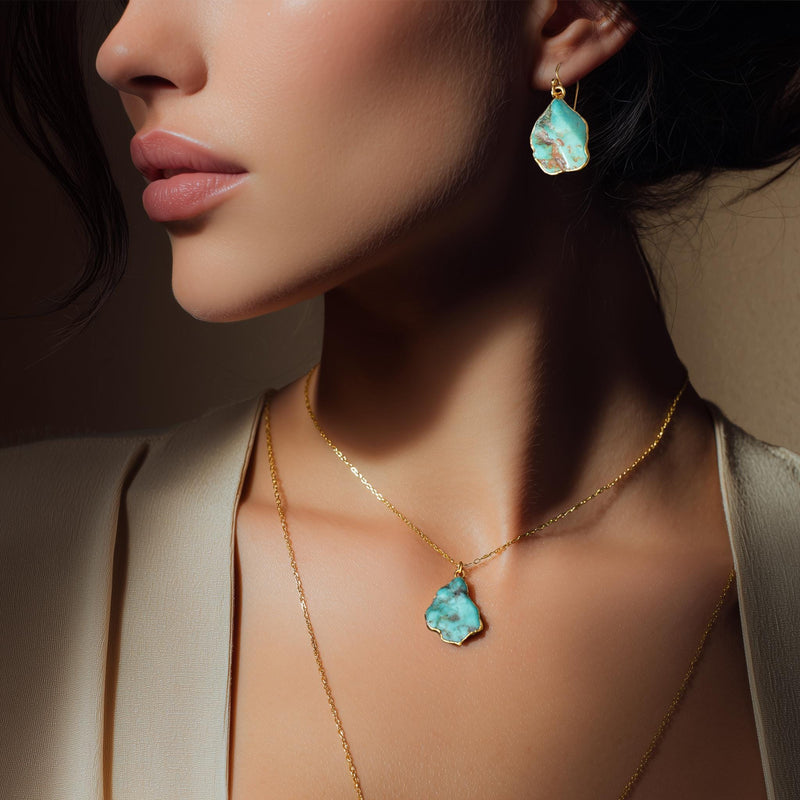 Raw Turquoise Necklace (4 of 10)