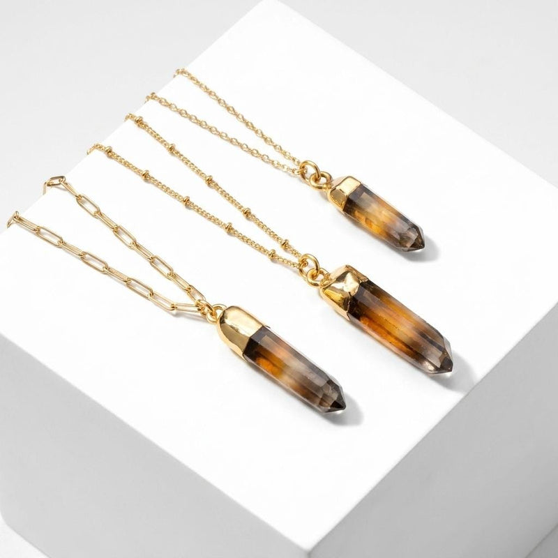 Raw Citrine Necklace - November birthstone