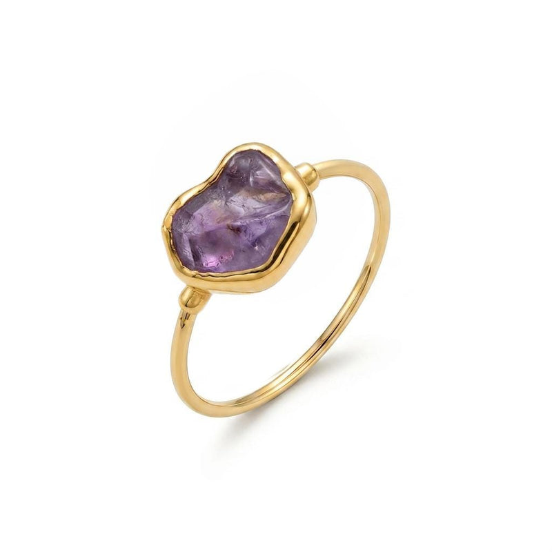 Raw Alexandrite Ring on a white background (5 of 11)