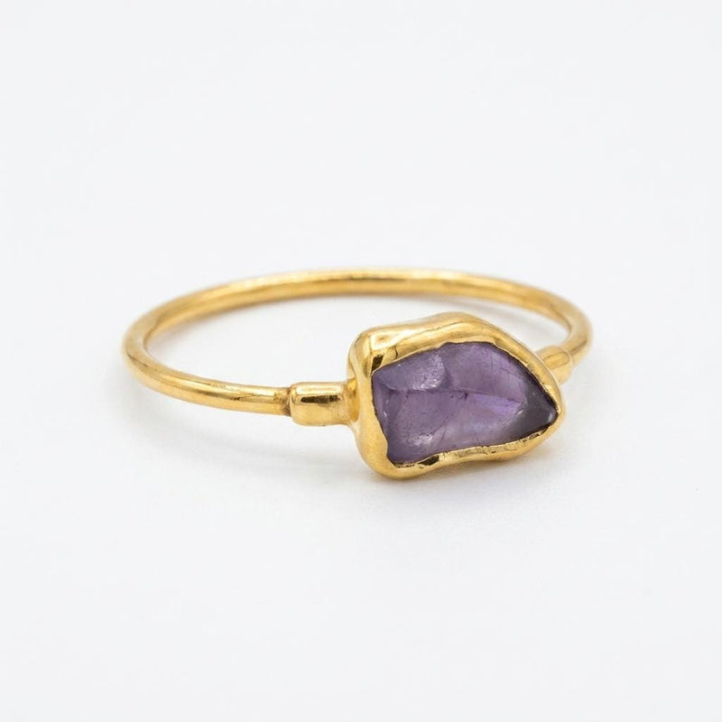 Raw Alexandrite Ring on a white background (8 of 11)