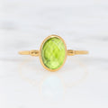 Raw Peridot Ring