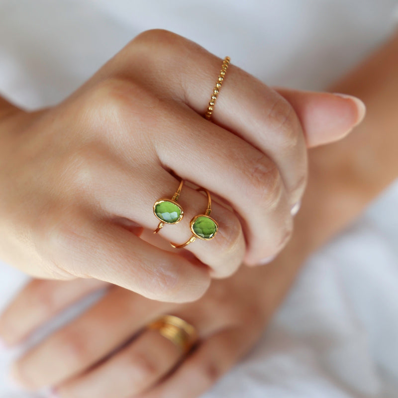 Raw Peridot Ring (3 of 10)