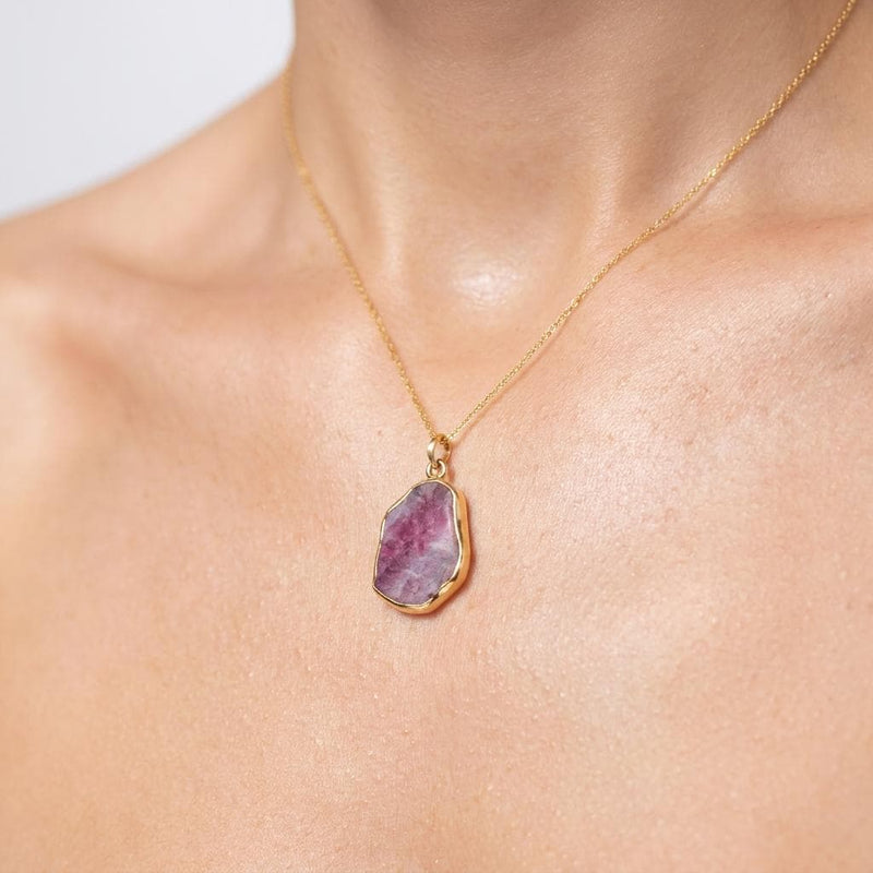 Raw Ruby Necklace (2 of 9)