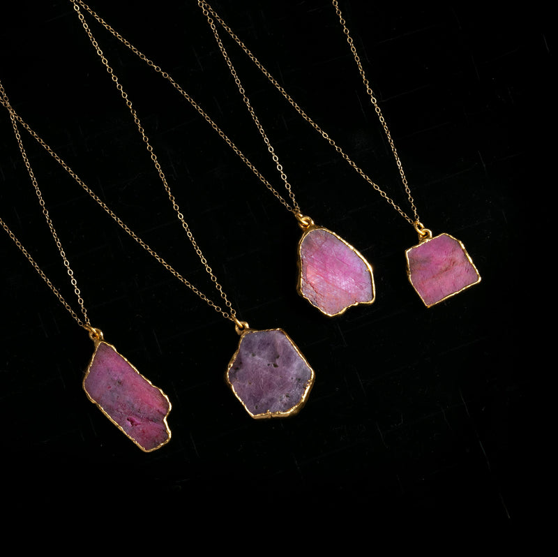Raw Ruby Necklace (5 of 9)