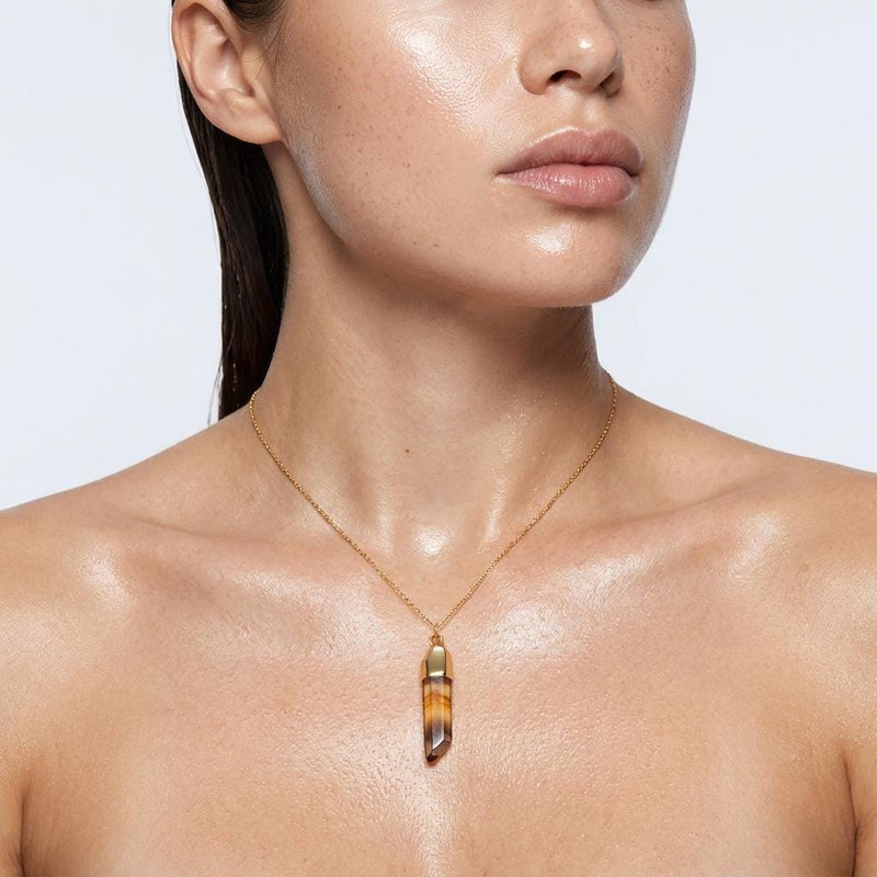 Raw Citrine Necklace - November birthstone