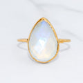 XL Rain Drop Moonstone Ring