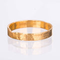 3mm Yellow Gold Textured Band