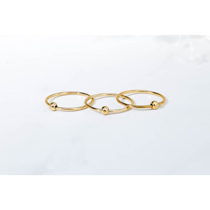 Dainty Gold Spinner Ring Raw Gemstone Jewelry Rough Crystal