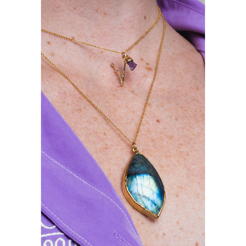 Dainty Raw Gemstone Zodiac Constellation Necklace Custom