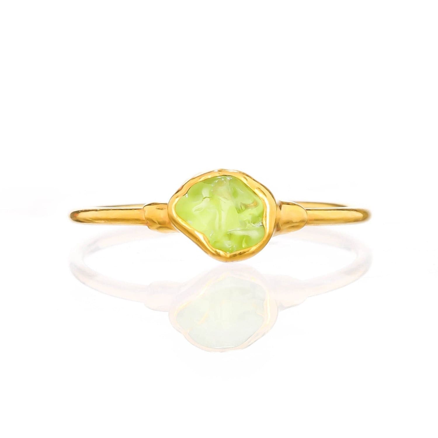 Buy Peridot ring, Olive green ring, Genuine peridot silver ring online at  aStudio1980.com
