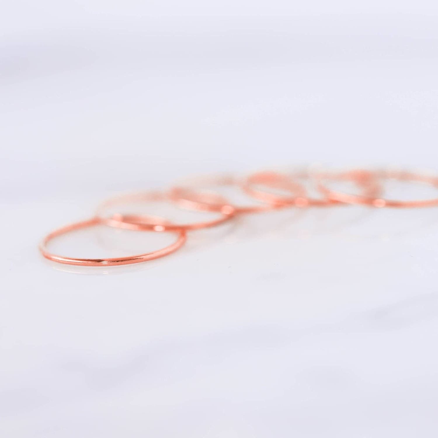 Spacer ring Rose Gold Plated Stainless 1mm Ring Stacking Ring Blank Rose  Gold Ring Blank Wedding Band Stainless