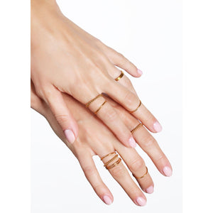 Dott Gold Filled Stacking Ring in Sterling Silver Raw