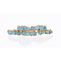 Five Stone Raw Aquamarine Ring