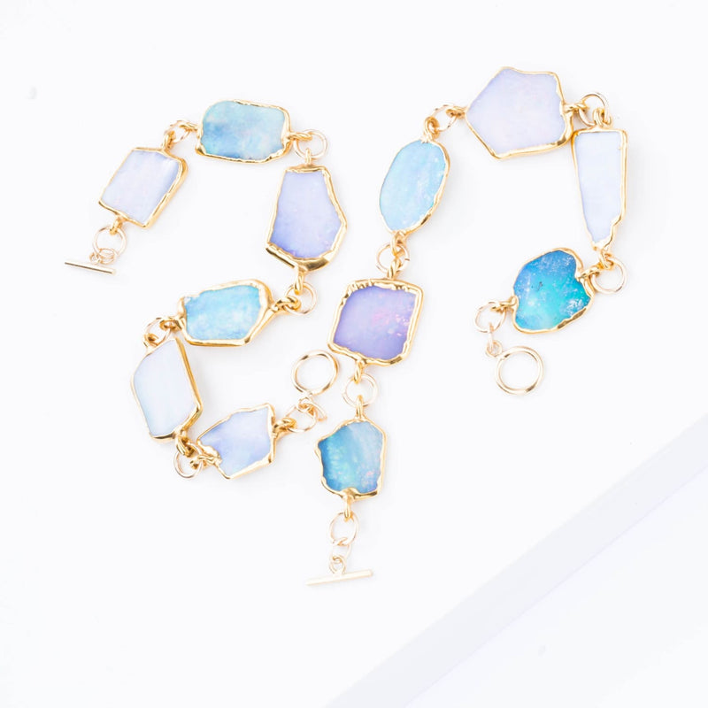 Hero Raw Australian Opal Bracelet Gemstone Jewelry Rough
