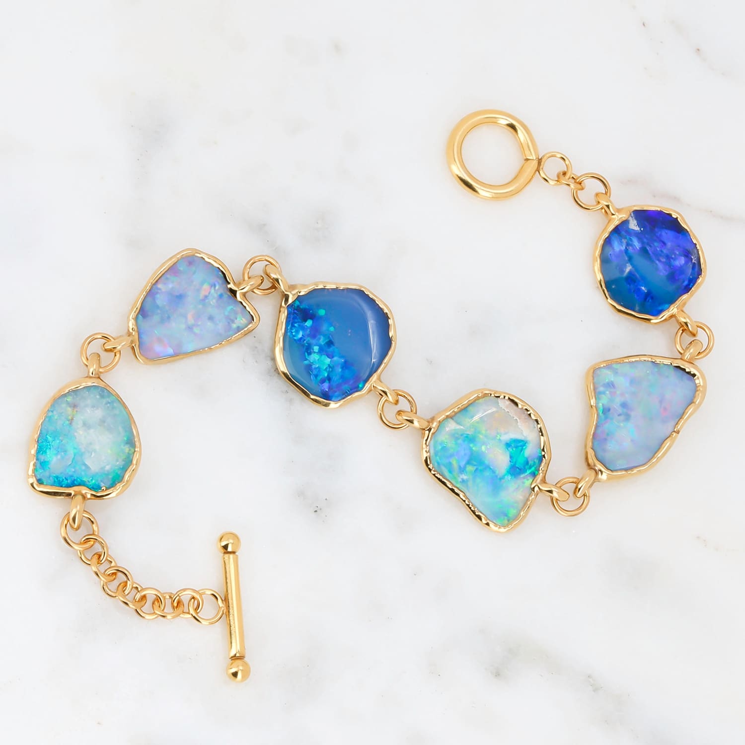 Hero Raw Australian Opal Bracelet Gemstone Jewelry Rough