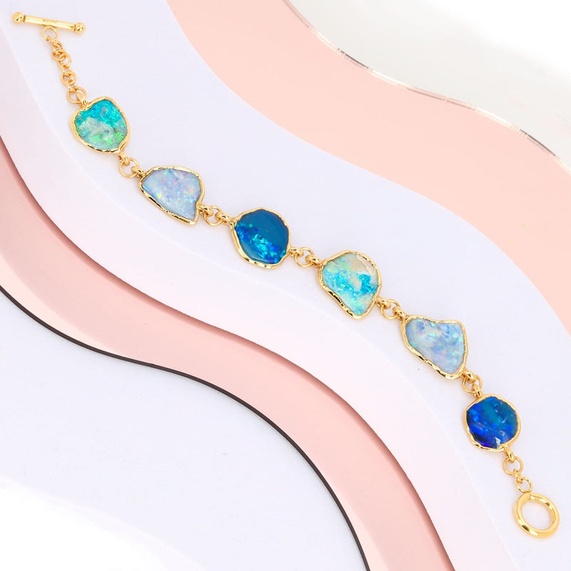 Hero Raw Australian Opal Bracelet Gemstone Jewelry Rough