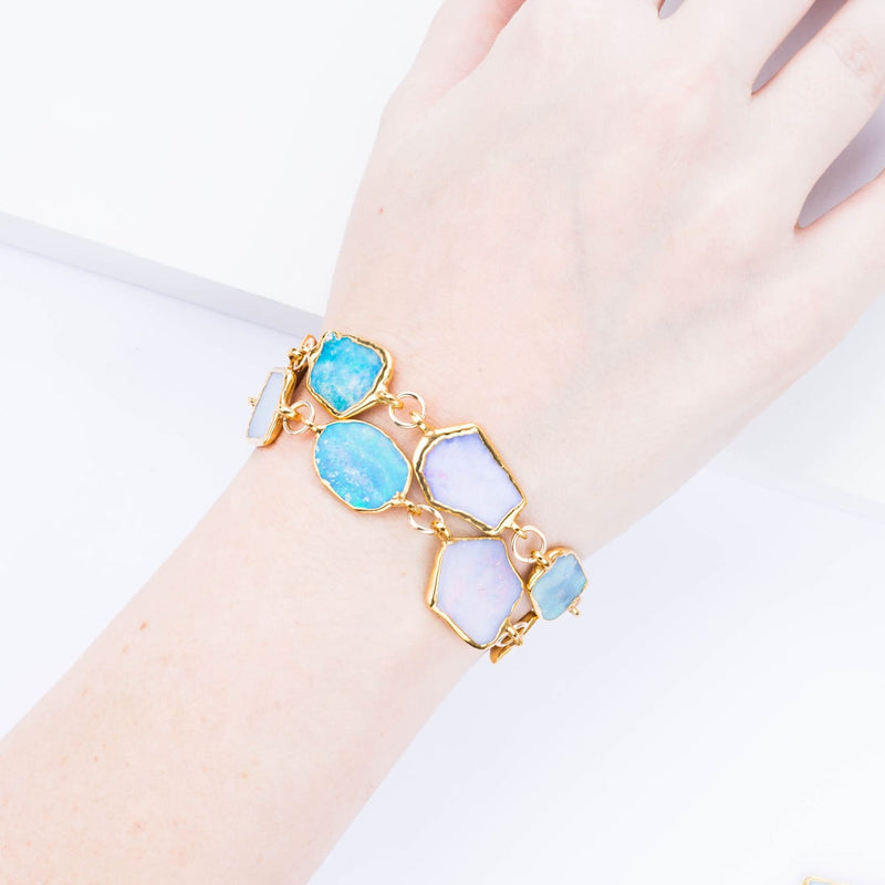 Hero Raw Australian Opal Bracelet Gemstone Jewelry Rough