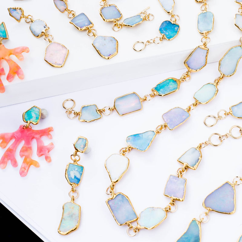 Hero Raw Australian Opal Bracelet Gemstone Jewelry Rough