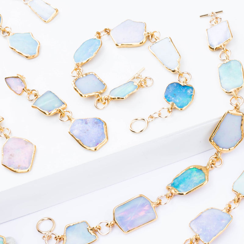 Hero Raw Australian Opal Bracelet Gemstone Jewelry Rough