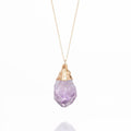 Large Raw Amethyst Necklace