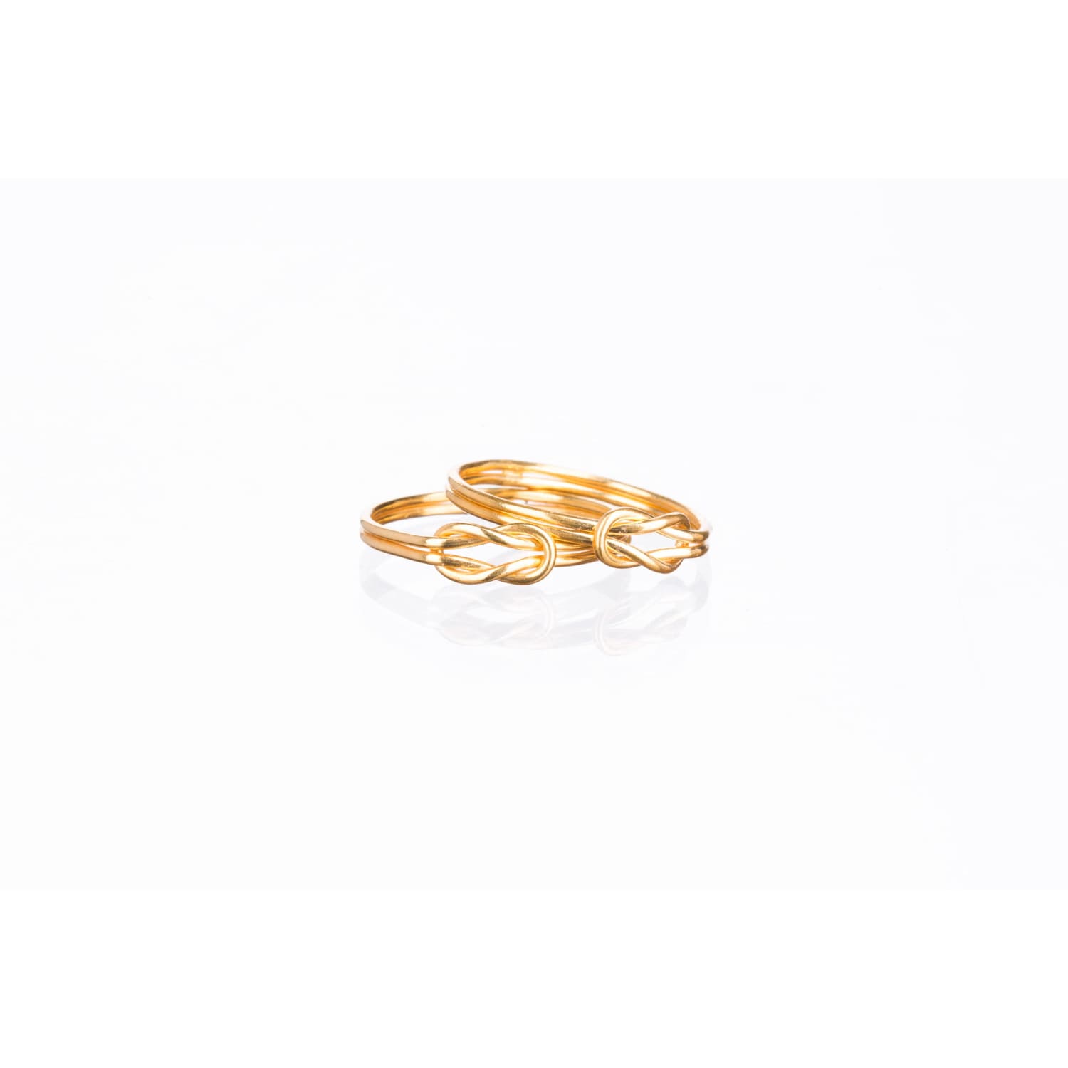 Long Love Knot Ring in Gold Fill Raw Gemstone Jewelry Rough