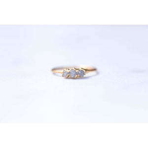 Multi Stone Raw Diamond Ring Gemstone Jewelry Rough Crystal