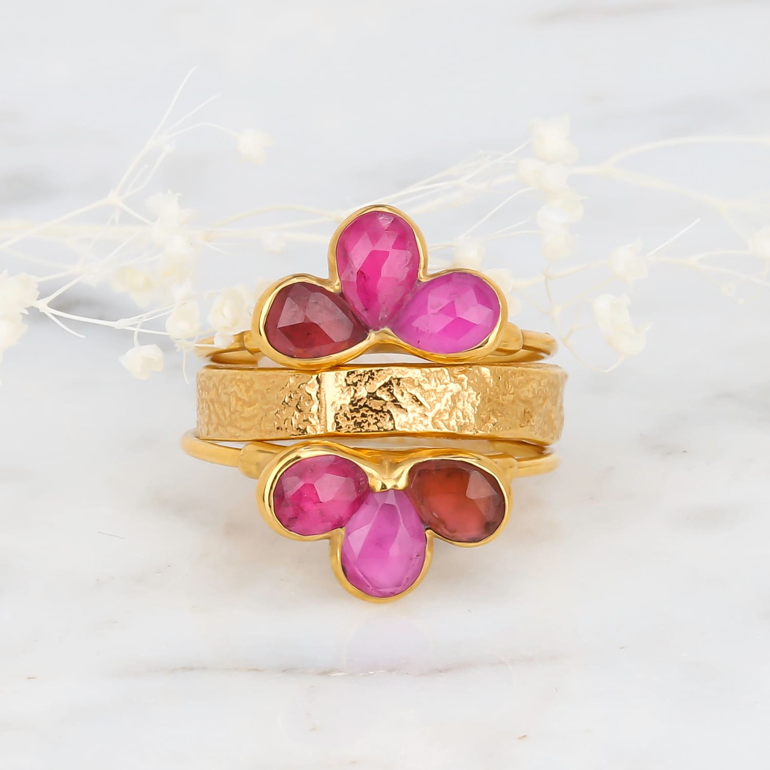 Georgia pink tourmaline vintage engagement ring – The Vintage Ring Company
