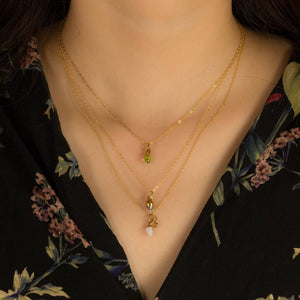 Raw Aquamarine Necklace Gemstone Jewelry Rough Crystal Stone