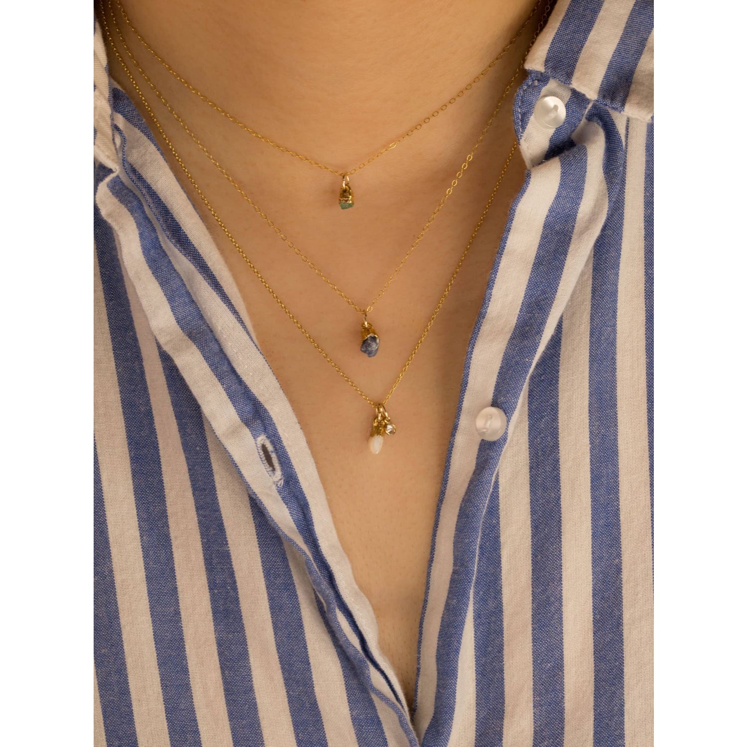 Raw Aquamarine Necklace, Aquamarine and Gold Necklace, Aquamarine Jewelry,  Raw Stone Necklace, March Birthstone Necklace, Gold Necklace - Etsy