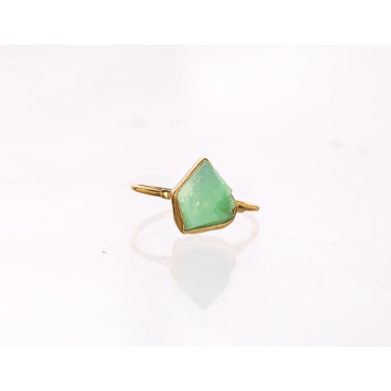 Raw Australian Jade Ring Gemstone Jewelry Rough Crystal